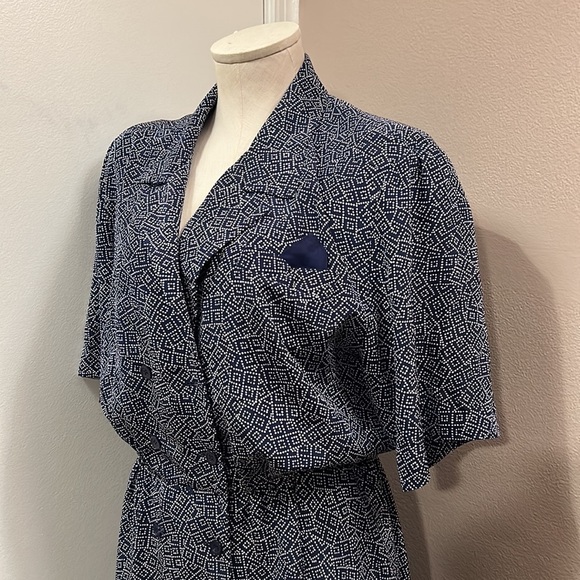 VINTAGE Liz Claiborne Double Chested Aline Maxi Dress size 12 - Picture 5 of 10